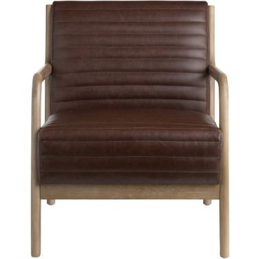 Upholstered Accent Chair In Brown