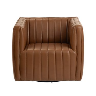 Upholstered Accent Chair In Brown