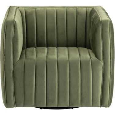Upholstered Accent Chair In Green
