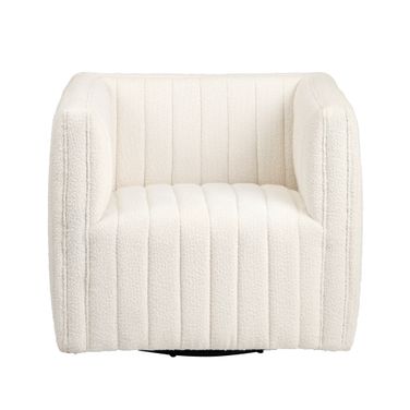 Upholstered Accent Chair In White
