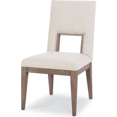 Upholstered Dining Side Chair In Timber Grey