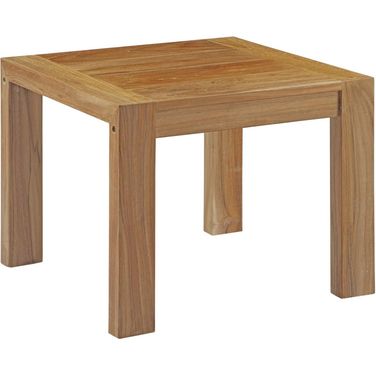 Upland Natural Outdoor Patio Wood Side Table