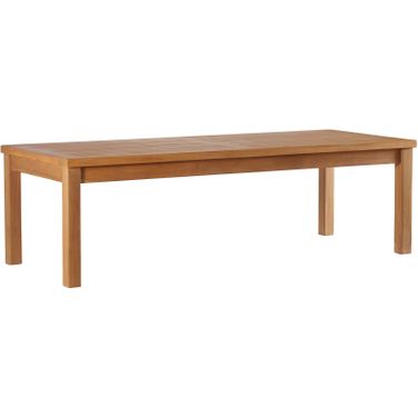 Upland Outdoor Patio Teak Wood Coffee Table In Natural