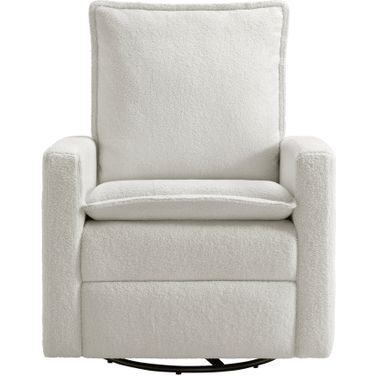 Uptown Glider/Recliner In Boucle White