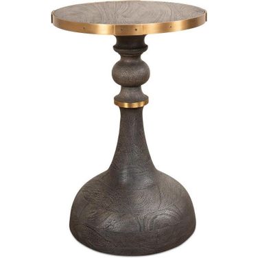 Upturned Gray Goblet Side Table