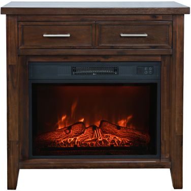 Urban Icon 32 Inch Electric Fireplace Console TV Stand In Merlot