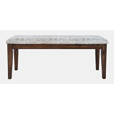 Urban Icon 45 Inch Upholstered Dining Bench In Merlot