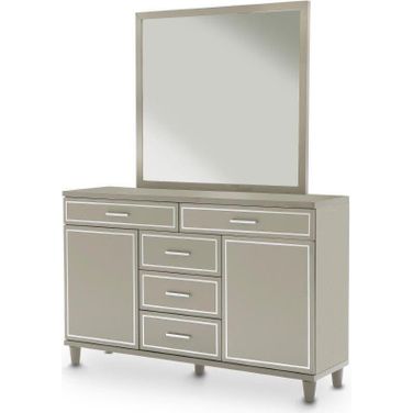 Urban Place Dove Grey Dresser Mirror