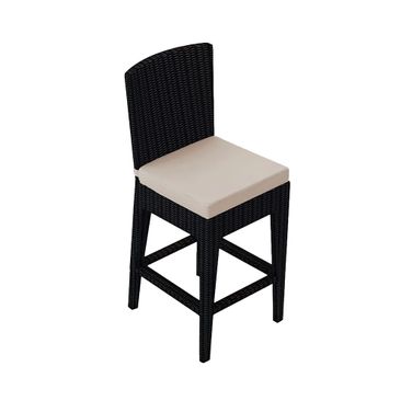 Urbana Counter Height Chair In Canvas Flax and Coffee Bean