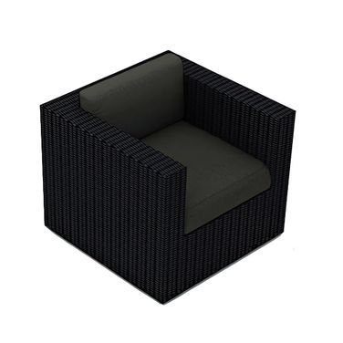 Urbana Swivel Glider In Canvas Charcoal and Coffee Bean