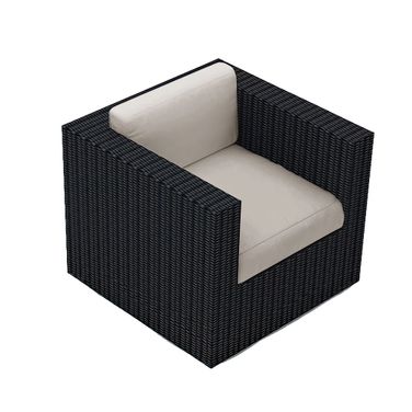 Urbana Swivel Glider In Cast Silver and Coffee Bean