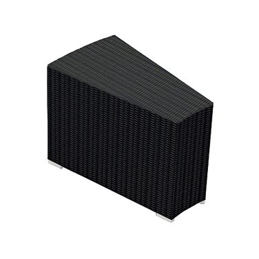 Urbana Wedge End Table In Coffee Bean