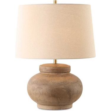 Urbino Table Lamp In Brown and Orange
