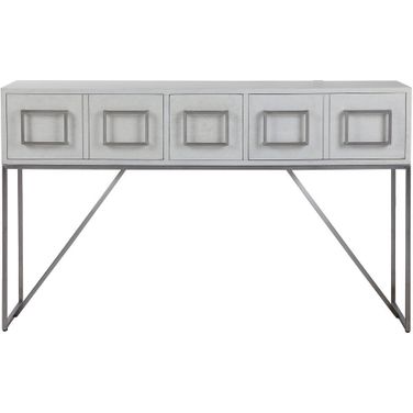 Uttermost Abaya White Console Table