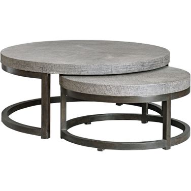 Uttermost Aiyara Gray Nesting Tables Set Of 2