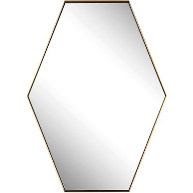 Uttermost Ankara Brass Hexagon Mirror
