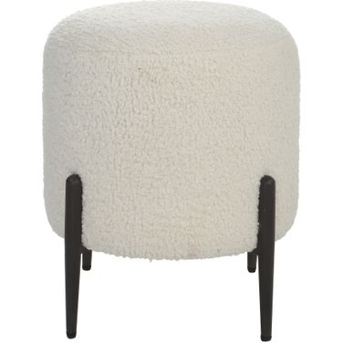 Uttermost Arles White Shearling Ottoman