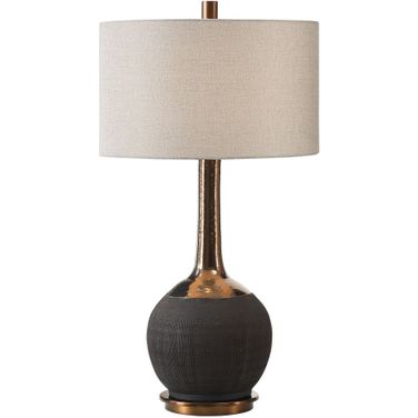 Uttermost Arnav Textured Black Lamp
