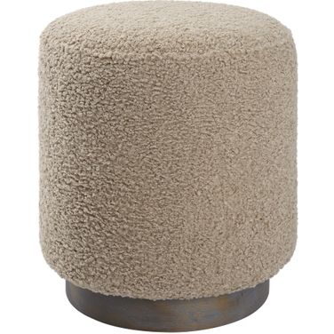 Uttermost Avila Latte Round Ottoman