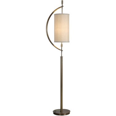 Uttermost Balaour Antique Brass Floor Lamp