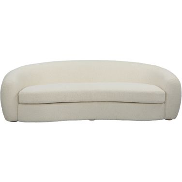 Uttermost Capra Art Deco White Sofa