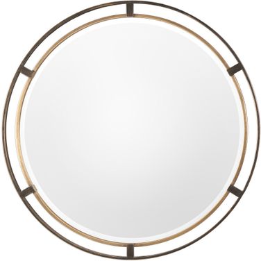 Uttermost Carrizo Bronze Round Mirror