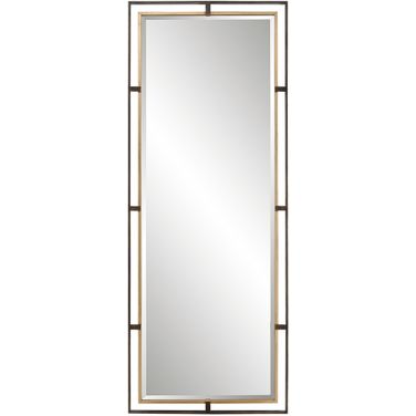 Uttermost Carrizo Tall Bronze And Gold Mirror