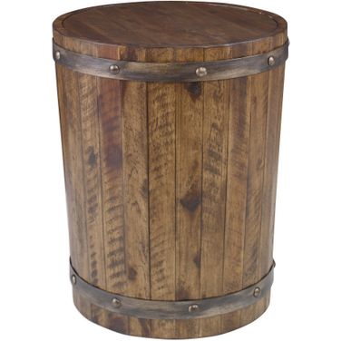 Uttermost Ceylon Wine Barrel Side Table