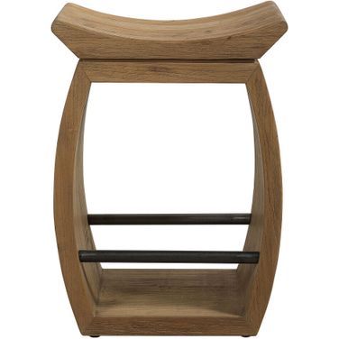 Uttermost Connor Modern Wood Counter Stool