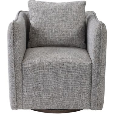 Uttermost Corben Gray Swivel Chair