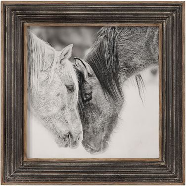 Uttermost Custom Black And White Horses Print
