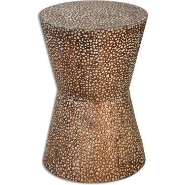 Uttermost Cutler Drum Shaped Accent Table