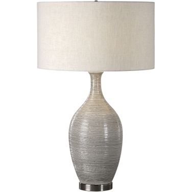 Uttermost Dinah Gray Textured Table Lamp