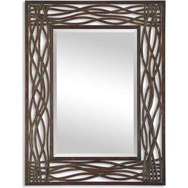 Uttermost Dorigrass Brown Metal Mirror