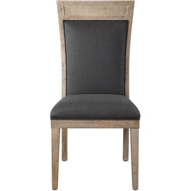 Uttermost Encore Dark Gray Armless Chair