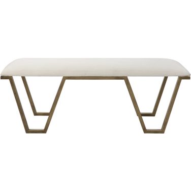 Uttermost Farrah Geometric Bench