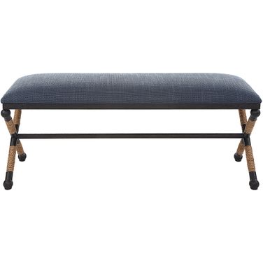 Uttermost Firth Rustic Navy Bench