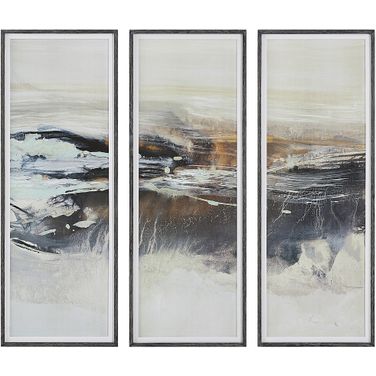 Uttermost Graphite Horizon Framed Prints Set Of 3