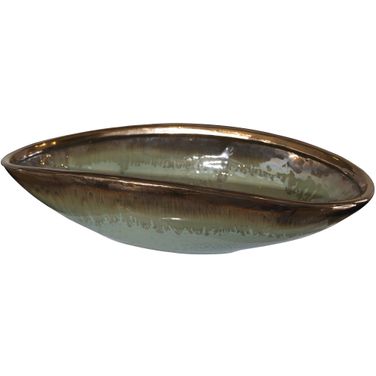 Uttermost Iroquois Green Glaze Bowl