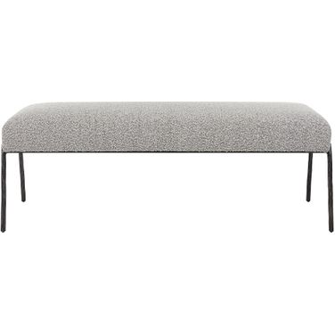 Uttermost Jacobsen Modern Gray Bench