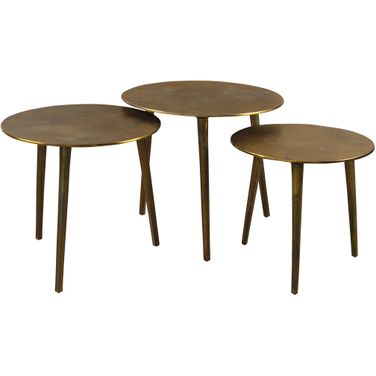 Uttermost Kasai Gold Coffee Tables Set Of 3