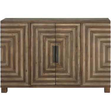 Uttermost Layton Geometric Console Cabinet
