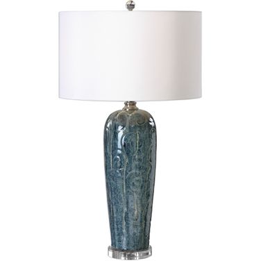 Uttermost Maira Blue Ceramic Table Lamp