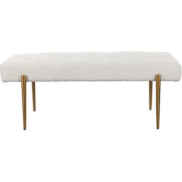 Uttermost Olivier White Bench