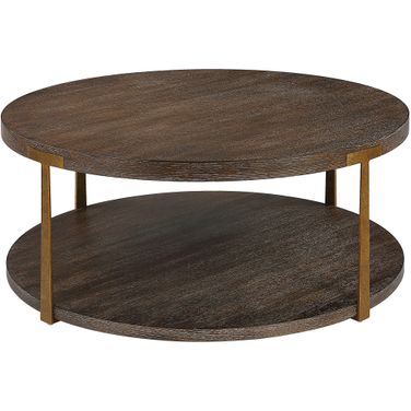 Uttermost Palisade Round Wood Coffee Table