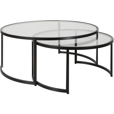 Uttermost Rhea Black Nesting Coffee Tables Set Of 2