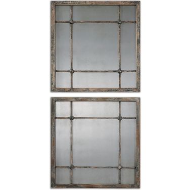 Uttermost Saragano Square Mirrors Set Of 2