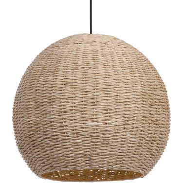 Uttermost Seagrass 1 Light Dome Pendant