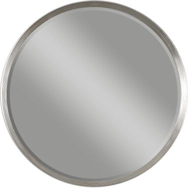 Uttermost Serenza Round Silver Mirror