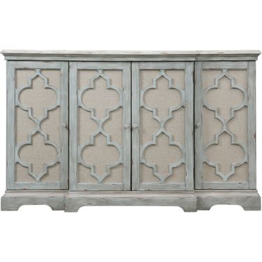 Uttermost Sophie 4 Door Grey Cabinet